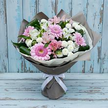 Букет цветов из:  Герберы, Альстромерии и Хризантемы в Яйве