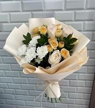 Букет цветов из:  Розы и Хризантемы #REPLACE_PRED# Яйве