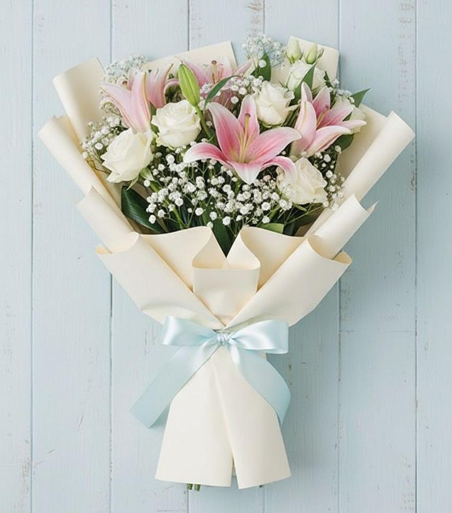 Букет цветов из: Лилии в Яйве