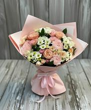 Букет цветов из:  Гвоздики, Розы и Хризантемы в Яйве