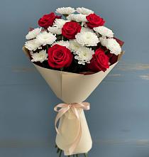 Букет цветов из:  Розы и Хризантемы в Яйве