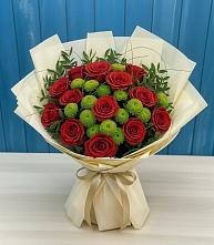 Букет цветов из:  Розы и Хризантемы в Яйве