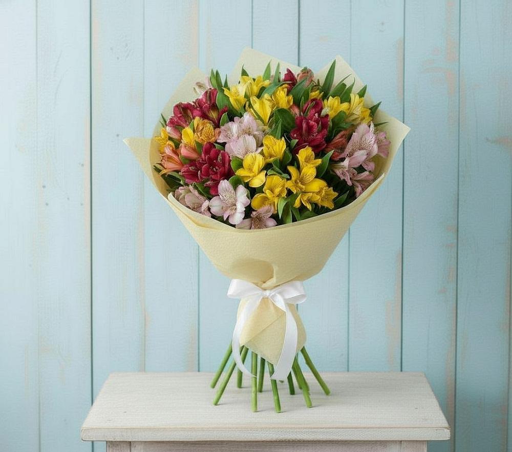 Букет цветов из: Альстромерии в Яйве